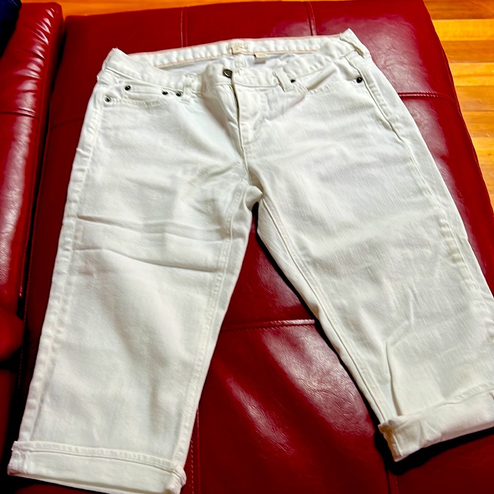 J. Crew White Women's Bermuda Shorts